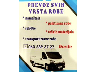 Prevoz svih vrsta robe