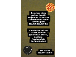 Potrebni radnici u Fast Food-u na Altini