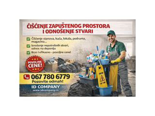 Čišćenje zapuštenog prostora i odnošenje stvari