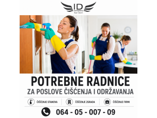 Potrebno više spremačica za redovna održavanja poslovnih prostora